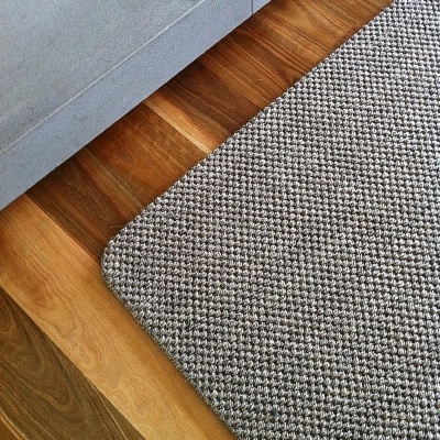 Custom Granite Rustic Sisal Rug With Tuck Under Border